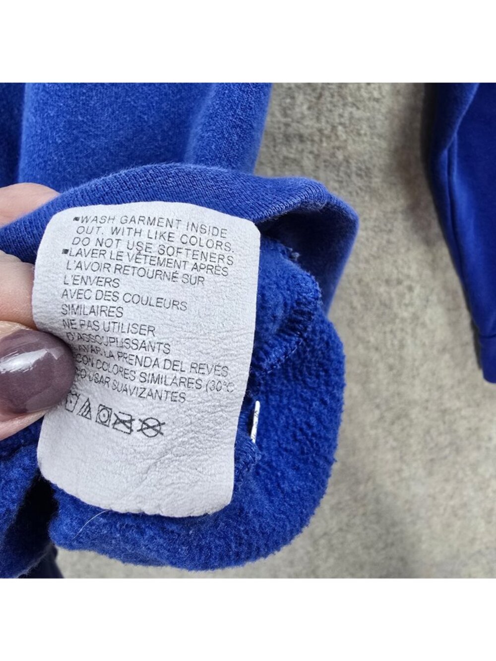 Under Armour Youth YXL Blue ColdGear Hoodie Sweatshirt - Picture 5 of 7